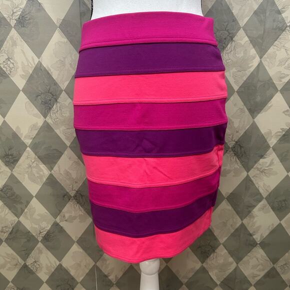 Lilly Pulitzer Cheyenne Banded Striped Pencil Skirt in Passion Pink - Picture 2 of 6